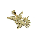 10K Yellow Gold Angel XL Men's Pendant MPG-422 - WORLDSTARBLING