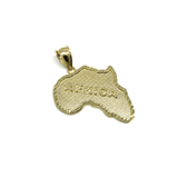 10K Gold Pendant Map Of Africa XL MPG-424 - WORLDSTARBLING