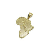10K Gold Pendant Map Of Africa XL MPG-424 - WORLDSTARBLING