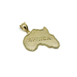 10K Gold Pendant Map Of Africa XL MPG-424 - WORLDSTARBLING