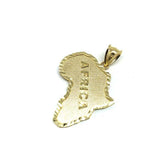 Map Of Africa 10K Yellow Gold Men's Pendant M MPG-426 - WORLDSTARBLING