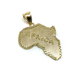 10K Gold Pendant Map Of Africa L MPG-427 - WORLDSTARBLING
