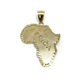 10K Gold Pendant Map Of Africa L MPG-427 - WORLDSTARBLING