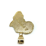 10K Gold Pendant Map Of Africa L MPG-427 - WORLDSTARBLING