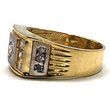 Bague en or jaune 10k zircone