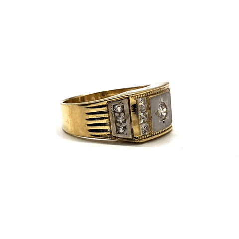 Buy Yellow Gold Cubic Zirconia Ring