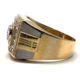 Buy Two-Tone Cubic Zirconia Ring