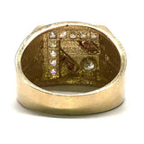 10k Rose, Yellow, White Gold Men's Ring