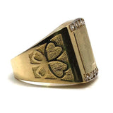 10k gold cross ring