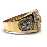 10k bague aigle en or