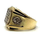 10K Yellow Gold 6CT Diamond Ring MRG-198 - WORLDSTARBLING