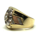 Buy three tone Cubic Zirconia ring