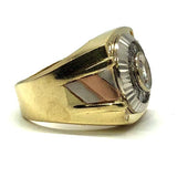 Buy three tone cz ring