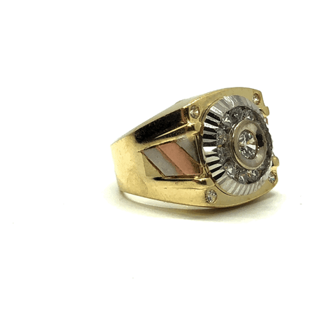 Buy three tone cz ring