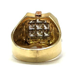 10K Yellow & White Gold Cross Ring