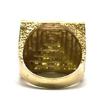 diamond Cut pyramid ring