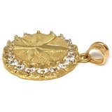 10K Yellow Gold Marijuanna Pendant MWG_011 - WORLDSTARBLING