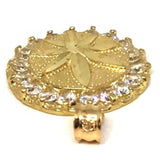 10K Yellow Gold Marijuanna Pendant MWG_011 - WORLDSTARBLING