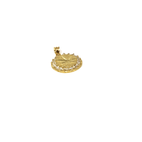 10K Yellow Gold Marijuanna Pendant MWG_011 - WORLDSTARBLING