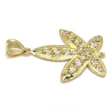 10K Yellow Gold Marijuanna Pendant MWG_017 - WORLDSTARBLING