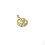 10K Yellow Gold Marijuanna Pendant MWG_022 - WORLDSTARBLING