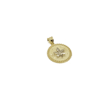 10K Yellow Gold Marijuanna Pendant MWG_024 - WORLDSTARBLING