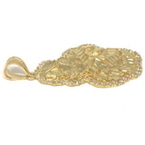 10K Yellow Gold Nugget Pendant NUG_001 - WORLDSTARBLING