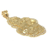 10K Yellow Gold Nugget Pendant NUG_001 - WORLDSTARBLING