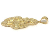 10K Yellow Gold Nugget Pendant NUG_001 - WORLDSTARBLING