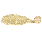 10K Yellow Gold Nugget Pendant NUG_002 - WORLDSTARBLING