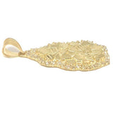 10K Yellow Gold Nugget Pendant NUG_002 - WORLDSTARBLING