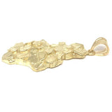 10K Yellow Gold Nugget Pendant NUG_004 - WORLDSTARBLING