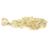 10K Yellow Gold Nugget Pendant NUG_004 - WORLDSTARBLING