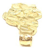 10K Yellow Gold Nugget Pendant NUG_005 - WORLDSTARBLING