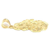 10K Yellow Gold Nugget Pendant NUG_005 - WORLDSTARBLING