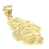 10K Yellow Gold Nugget Pendant NUG_005 - WORLDSTARBLING