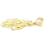 10K Yellow Gold Nugget Pendant NUG_005 - WORLDSTARBLING