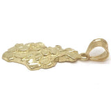 10K Yellow Gold Nugget Pendant NUG_006 - WORLDSTARBLING