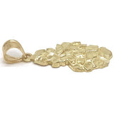 10K Yellow Gold Nugget Pendant NUG_006 - WORLDSTARBLING