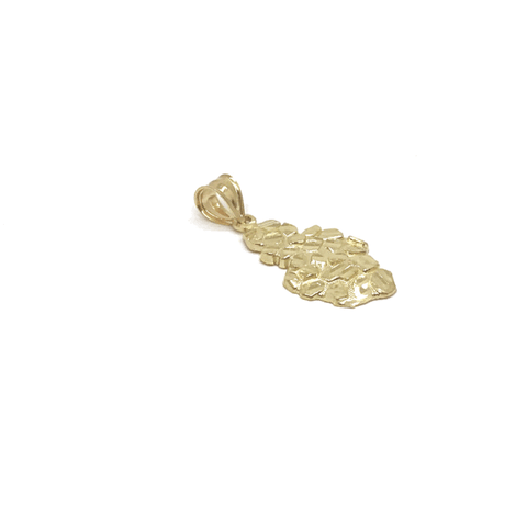 10K Yellow Gold Nugget Pendant NUG_006 - WORLDSTARBLING