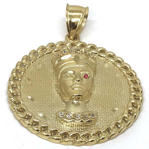 10K Yellow Gold Pharoah Pendant PGP_005 - WORLDSTARBLING