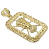 10K Yellow Gold Pharoah Pendant PGP_007 - WORLDSTARBLING