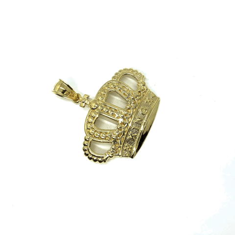 10K King Crown Gold Pendant | Gold Pendant | RGP-002 - WORLDSTARBLING