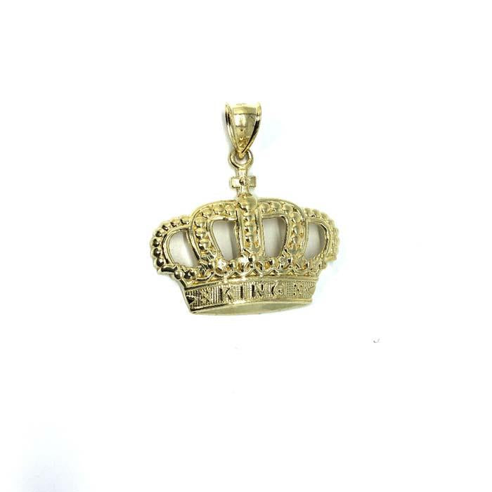 10K King Crown Gold Pendant RGP-004 - WORLDSTARBLING