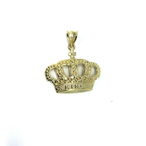 10K King Crown Gold Pendant RGP-004 - WORLDSTARBLING