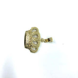 10K Gold Crown King Pendant RGP-005 - WORLDSTARBLING