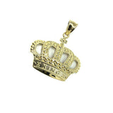 10K Yellow Gold King Crown Pendant RGP-007 - WORLDSTARBLING