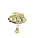 10K Yellow Gold King Crown Pendant RGP-007 - WORLDSTARBLING