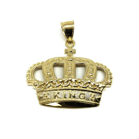 10K King Crown Gold Pendant RGP-008 - WORLDSTARBLING