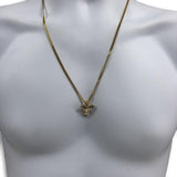 24IN 3MM ANGEL PENDANT WITH CHAIN STL_040 - WORLDSTARBLING